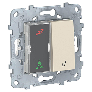 Дисплей гостиничного номера и кнопочный звонок Schneider Electric Unica New NU577744
