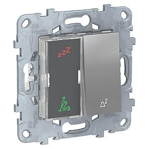 Дисплей гостиничного номера и кнопочный звонок Schneider Electric Unica New NU577730