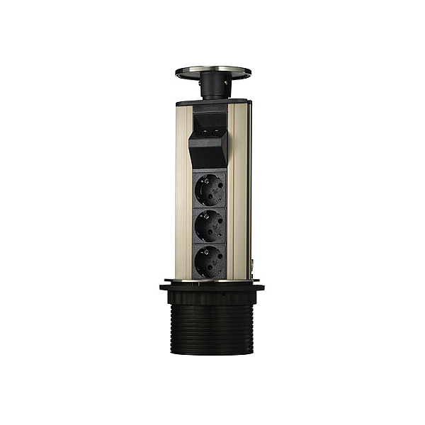 Блок розеток 12S (3 секции и 2 USB) Mebax 00-00001165