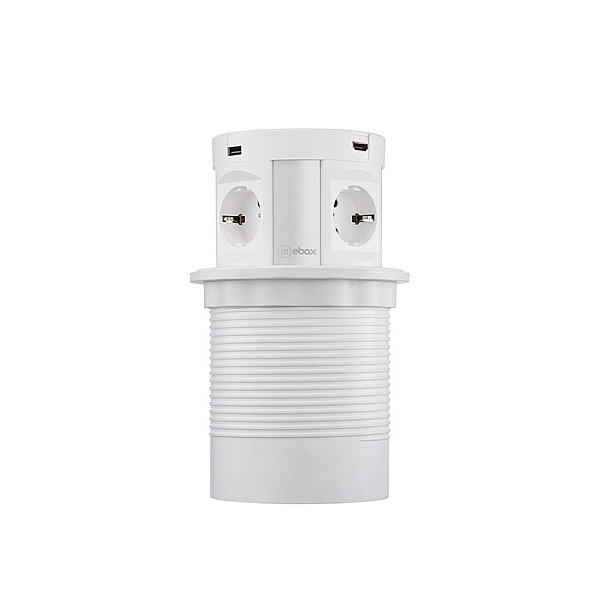 Блок розеток 107J (4 секции, 2 USB и 2 HDMI) Mebax 00-00001170