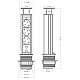 Блок розеток 105S (3 секции и 2 USB) Mebax 00-00000825