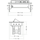 Блок розеток 47 (2 секции и 2 USB) Mebax 00-00000830