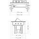 Блок розеток 47 (1 секция и 2 USB) Mebax 00-00001163