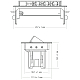 Блок розеток 47 (3 секции и 2 USB) Mebax 00-00001164