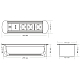 Блок розеток MX-117 (3 секции, 2 USB и RJ-45) Mebax 00-00001184