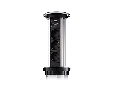 Сенсорный блок розеток LK (3 секции и 2 USB) Mebax 00-00001183