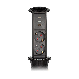 Блок розеток LE3 (2 секции 2 USB + 1 type-C беспроводная зарядка) Mebax 00-00002874