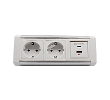 Блок розеток LK-RSA (2 секции 1 USB + 1 type-C) Mebax 00-00002873