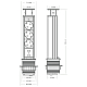 Блок розеток 105S (3 секции и 2 USB) Mebax 00-00001166