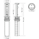 Блок розеток 12J (2 секции, USB type A+C + RJ45 + HDMI) беспроводная зарядка Mebax 00-00002598