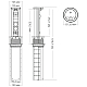 Блок розеток 12J (2 секции, USB type A+C + RJ45 + HDMI) беспроводная зарядка Mebax 00-00002597