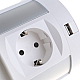Блок розеток 107J (4 секции, 2 USB А + 2 USB С) Mebax 00-00001171