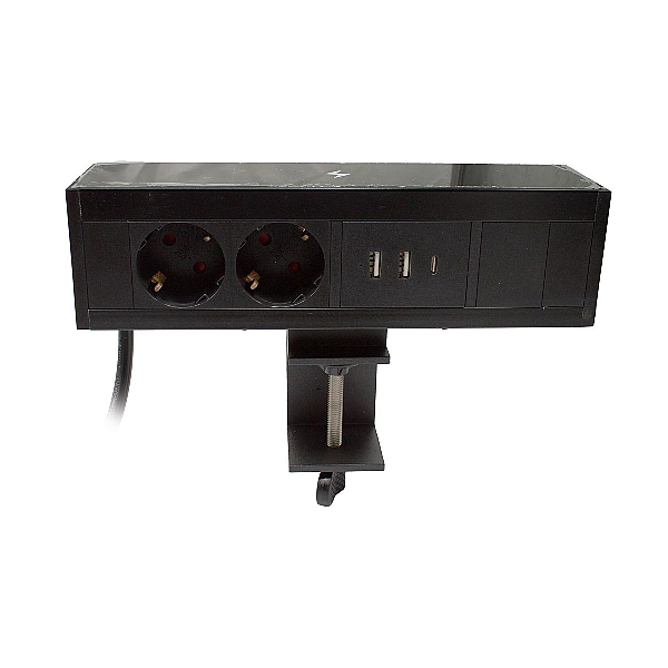 Блок розеток LE4 (2 секции 2 USB + 1 type-C беспроводная зарядка) Mebax 00-00002876
