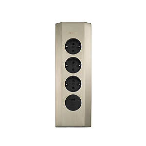 Блок розеток 50F (NEW) (3 секции и 2 USB) Mebax 00-00001588