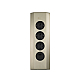 Блок розеток 50F (NEW) (3 секции и 2 USB) Mebax 00-00001588