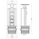 Блок розеток 12S (3 секции и 2 USB) Mebax 00-00001165