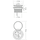 Блок розеток 51 (1 секция и 2 USB) Mebax 00-00000828