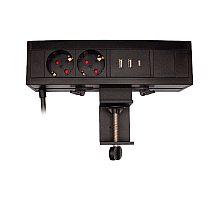 Блок розеток LE4 (2 секции 2 USB + 1 type-C беспроводная зарядка) Mebax 00-00002876