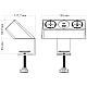 Блок розеток 10A (2 секции, USB и Type C) Mebax 00-00002739