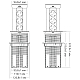 Блок розеток 17 (12 секций и USB type A+C) беспроводная зарядка Mebax 00-00002600