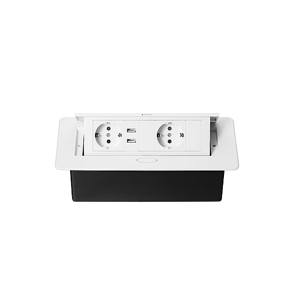 Блок розеток MX-226 (O) (2 секции и 2 USB) Mebax 00-00002605