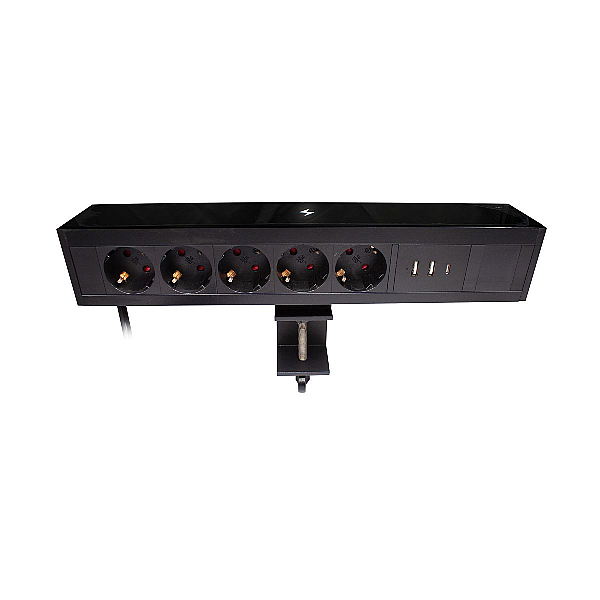 Блок розеток LE4 (5 секции 2 USB + 1 type-C беспроводная зарядка) Mebax 00-00002875