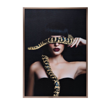 Холст Девушка со змеей Garda Decor 89VOR-GIRL/SNAKE-1