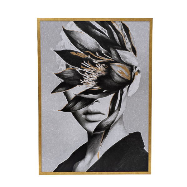 Холст Девушка с цветами-1 Garda Decor 89VOR-GIRL FLOWER-1