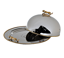 Блюдо с крышкой Леопард Garda Decor 95IM-16540