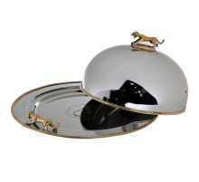 Блюдо с крышкой Леопард Garda Decor 95IM-16540