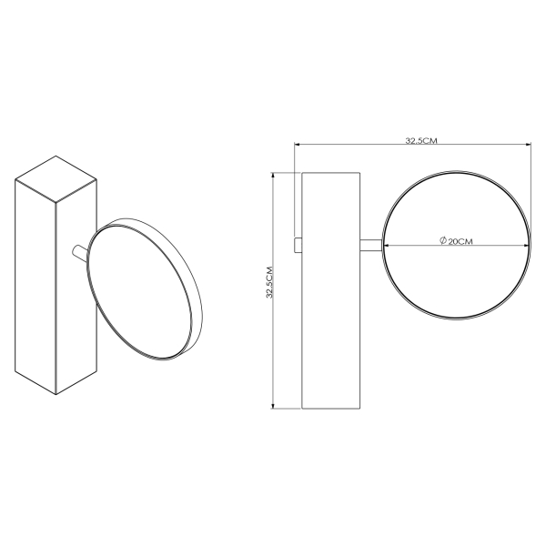 Зеркало настольное Garda Decor 19-OA-9896