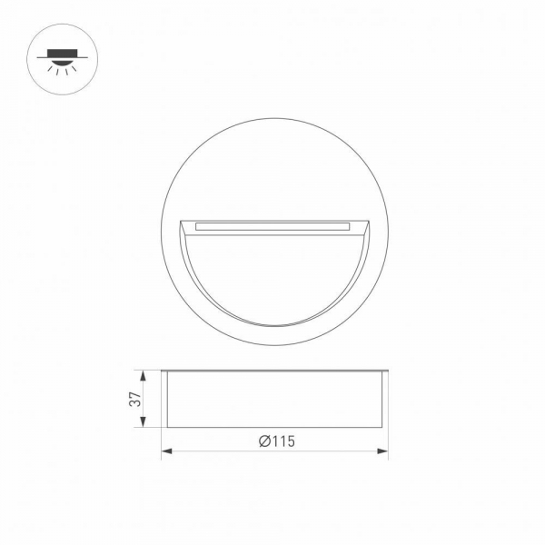 Уличный светодиодный светильник Arlight LTD-Trail-R115-4W Warm3000 029962 Уличный светодиодный светильник Arlight LTD-Trail-R115-4W Warm3000 029962