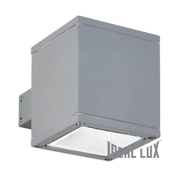 Уличный настенный светильник Ideal Lux Snif Ap1 Square Grigio 118666 Уличный настенный светильник Ideal Lux Snif Ap1 Square Grigio 118666