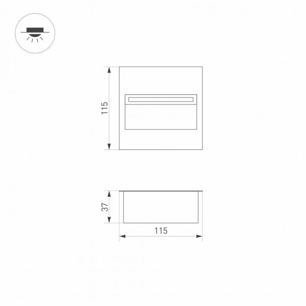 Уличный светодиодный светильник Arlight LTD-Trail-S115x115-4W Warm3000 029963 Уличный светодиодный светильник Arlight LTD-Trail-S115x115-4W Warm3000 029963