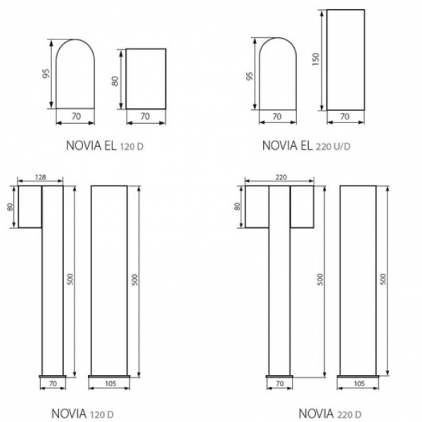 Фасадный светильник Kanlux Novia 25663 Фасадный светильник Kanlux Novia 25663