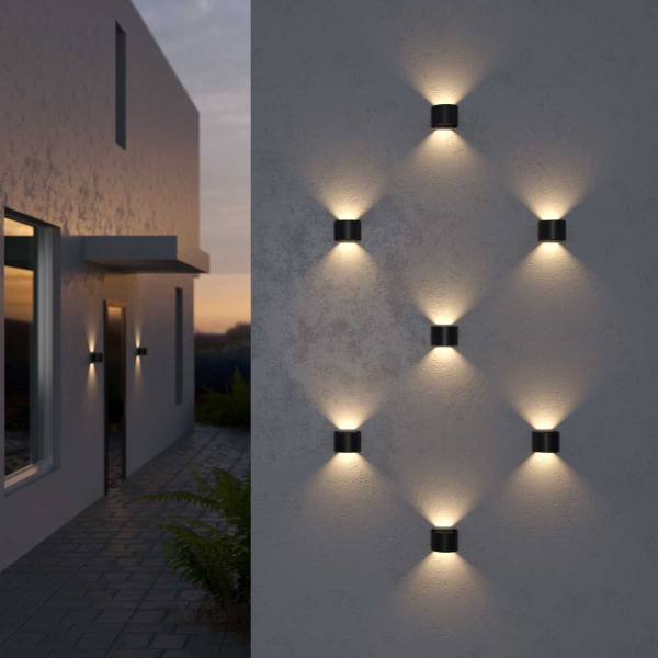 Уличный настенный светодиодный светильник Elektrostandard 1518 Techno LED Blade черный a038828