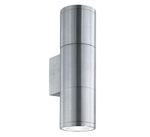 Уличный настенный светильник Ideal Lux Gun AP2 Small Alluminio 033013