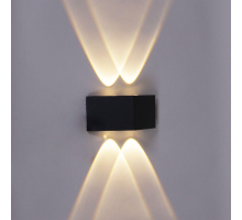 Уличный настенный светодиодный светильник Reluce 86856-9.2-001KT LED4W BK