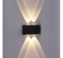 Уличный настенный светодиодный светильник Reluce 86856-9.2-001KT LED4W BK