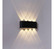 Уличный настенный светодиодный светильник Reluce 86834-9.2-008KT LED8*1W BK