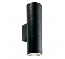 Уличный настенный светильник Ideal Lux Gun AP2 Small Nero 100395