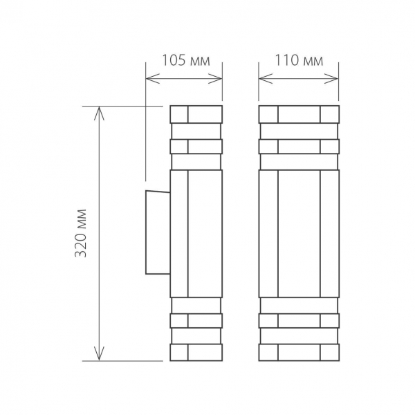 Уличный настенный светильник Elektrostandard Techno 1443 a032626 Уличный настенный светильник Elektrostandard Techno 1443 a032626