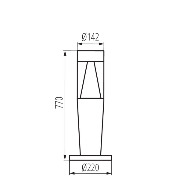 Уличный светильник Kanlux INVO TR 77-O-GR 29176 Уличный светильник Kanlux INVO TR 77-O-GR 29176