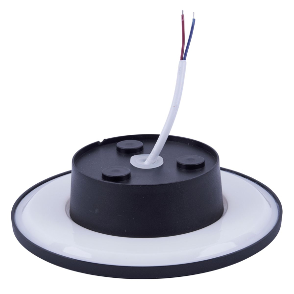 Уличный накладной светильник Uniel ULU-P35R-15W/3000K+4000K+6500K/D22 IP65 BLACK UL-00013633