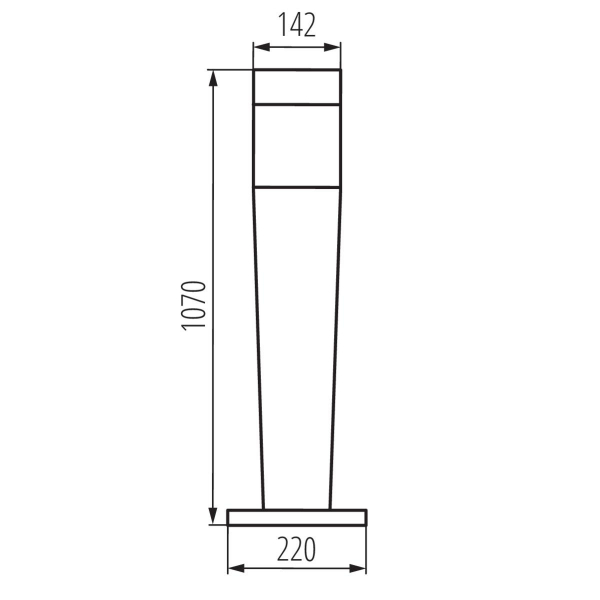 Уличный светильник Kanlux INVO OP 107-L-GR 29173 Уличный светильник Kanlux INVO OP 107-L-GR 29173
