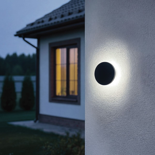 Уличный накладной светильник Uniel ULU-P35R-6W/3000K+4000K+6500K/D12 IP65 BLACK UL-00013631