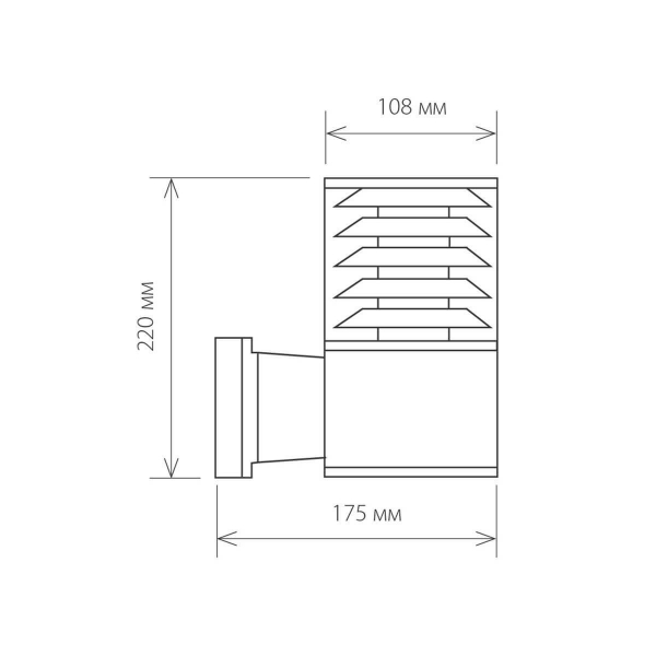 Уличный настенный светильник Elektrostandard 1408 Techno a032622 Уличный настенный светильник Elektrostandard 1408 Techno a032622