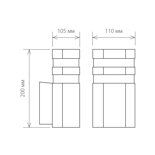 Уличный настенный светильник Elektrostandard 1444 Techno a032627 Уличный настенный светильник Elektrostandard 1444 Techno a032627
