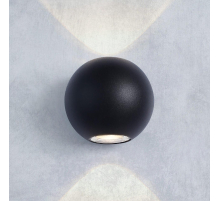 Уличный настенный светодиодный светильник Elektrostandard 1566 Techno LED Diver черный a038539