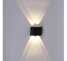 Уличный настенный светодиодный светильник Reluce 86832-9.2-004KT LED4*1W BK